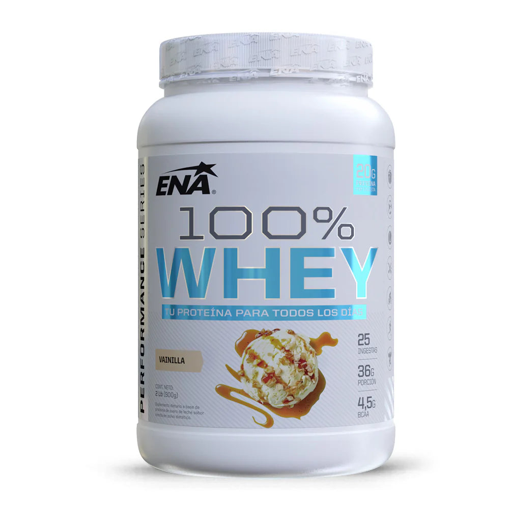 100% Whey Protein Ena Vainilla 2.0 Lb (900 Gr)