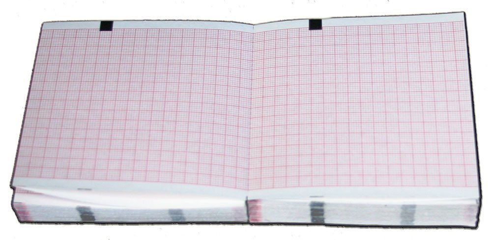 Papel Schiller AT1 G1 90 mm x 90 mm x 200 h Cardio Charts Ecg X 10 Resmas