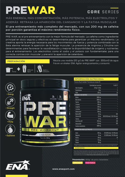 Pre War Ena Sport Pre Entrenamiento