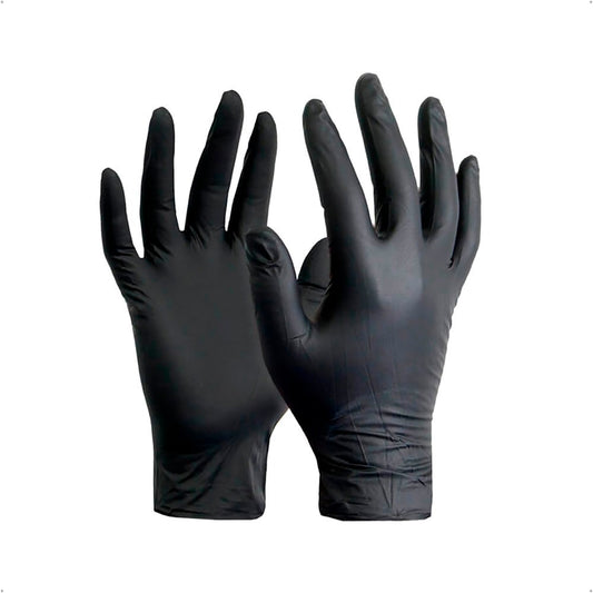 Guantes Mediglove Nítrilo Negro Caja X 100 Unidades