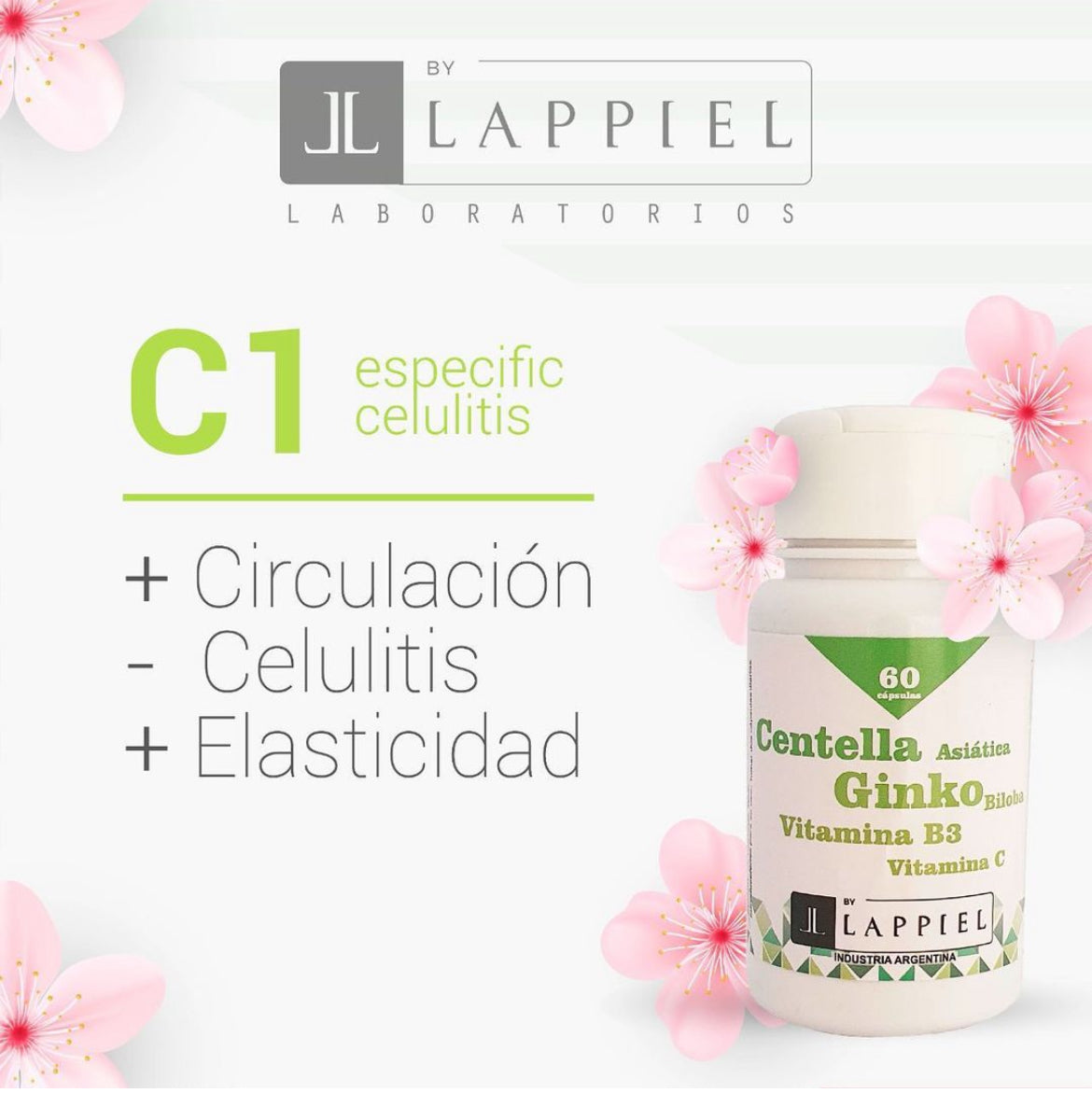 C1 Especific Celulitis By Lappiel x 60 comprimidos