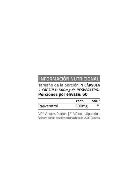 Resveratrol 500 Star Nutrition x 60 Cápsulas