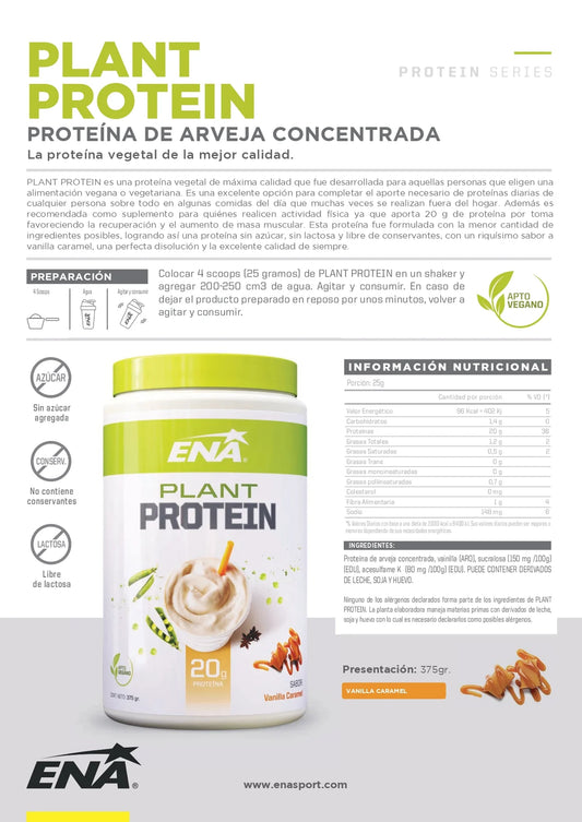 Plant Protein Ena Vainilla Caramel 375 Gr