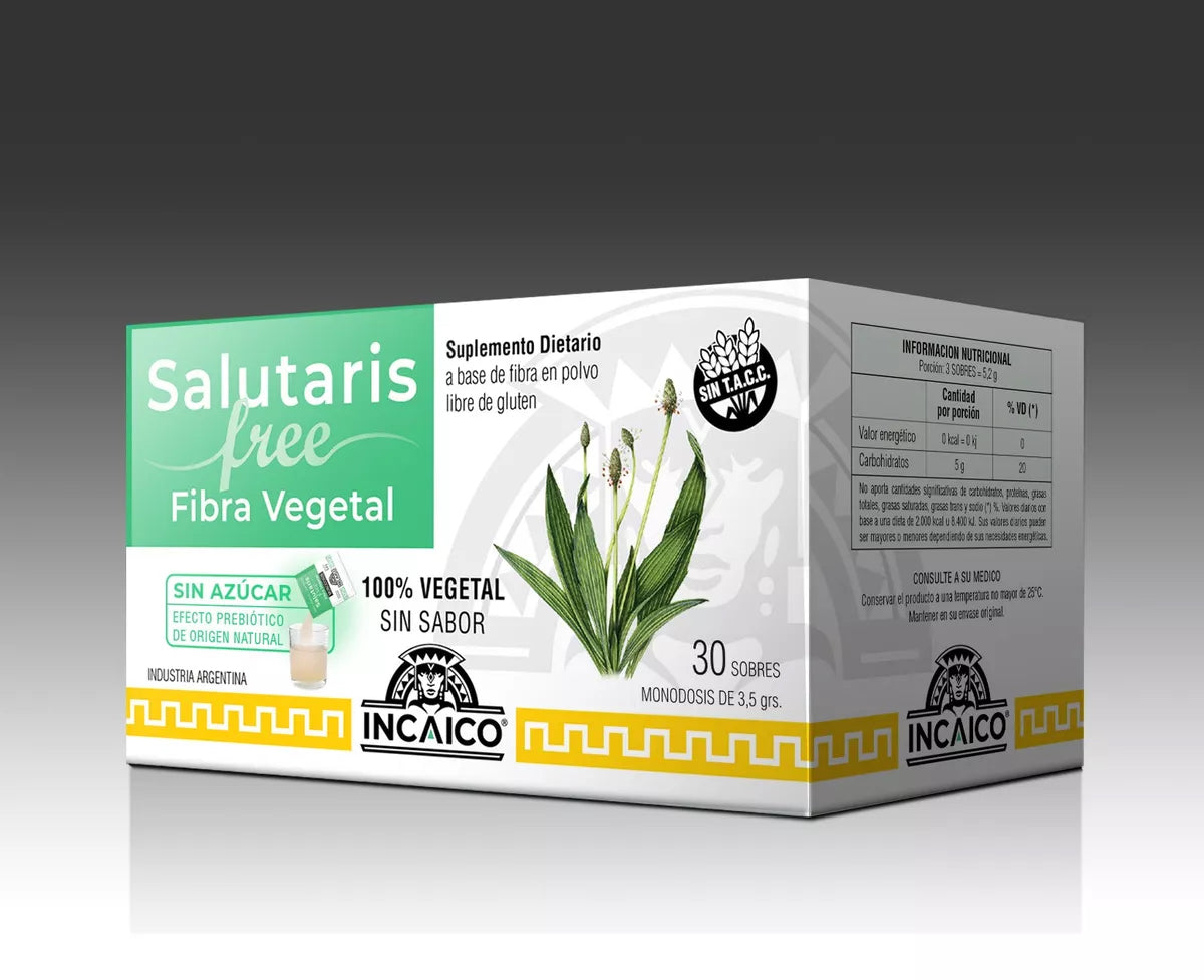 Salutaris Free Fibra Vegetal Psyllium Incaico x 30 Sobres