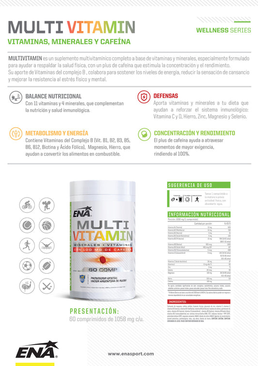 Multivitamin Ena Sport x 60 Comprimidos