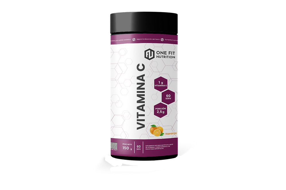 Vitamina C 1 Gr One Fit En Polvo 150 Gr Sabor Naranja