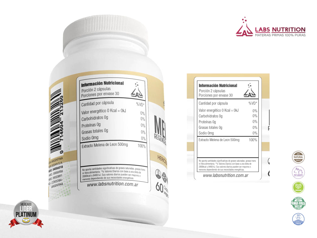 Melena de León Labs Nutrition x 60 Cápsulas