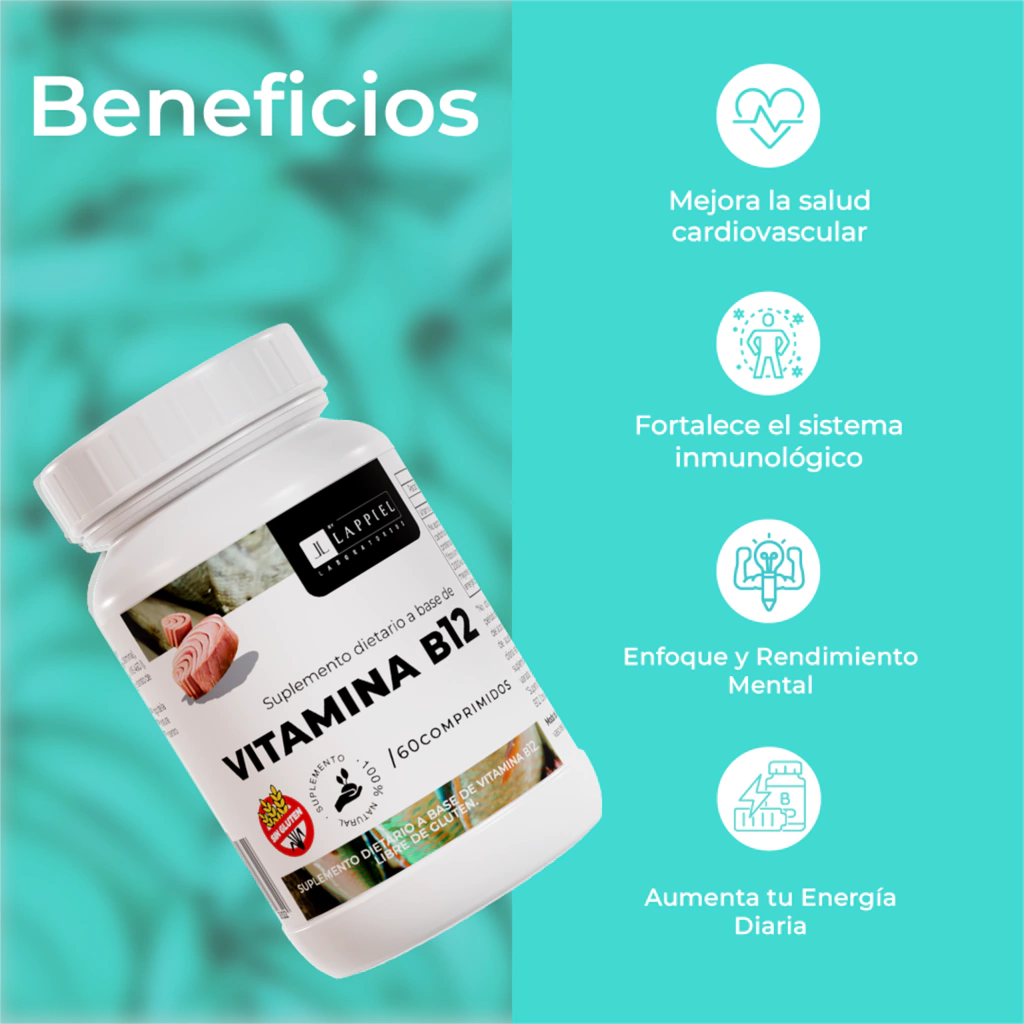 Vitamina B12 By Lappiel x 60 Comprimidos