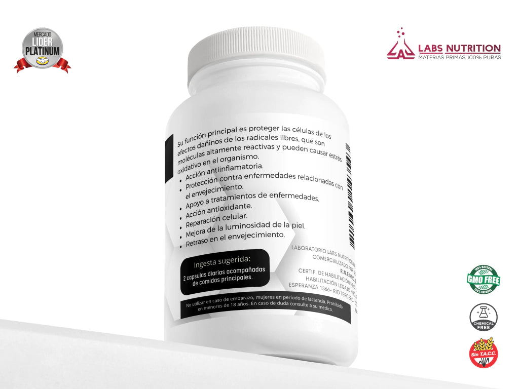 SOD Superóxido Dismutasa Labs Nutrition x 60 Cápsulas