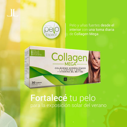 Collagen Mega By Lappiel Colágeno Pelo y Uñas x30 Sobres