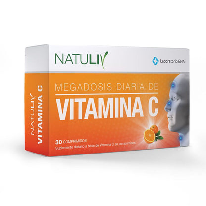 Natuliv Vitamina C Aumenta Sistema Inmunológico X 30 Comp