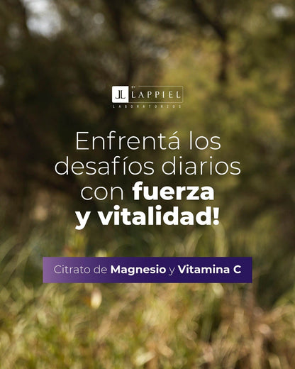 Citrato de Magnesio +Vit C By Lappiel En Polvo 60 Dosis