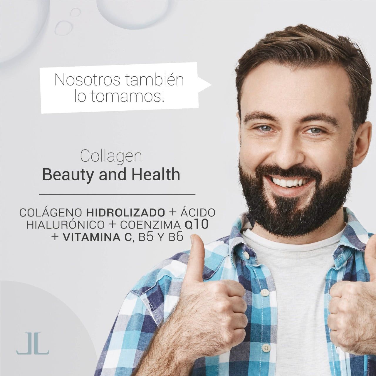 Collagen Beauty & Health By Lappiel Colágeno Hidrolizado Ac Hialurónico Q10 Vit C B5 B6 x30 Sobres