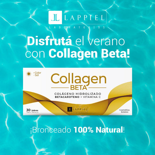 Collagen Beta By Lappiel Colágeno Hidrolizado Betacaroteno Vitamina C x30 Sobres