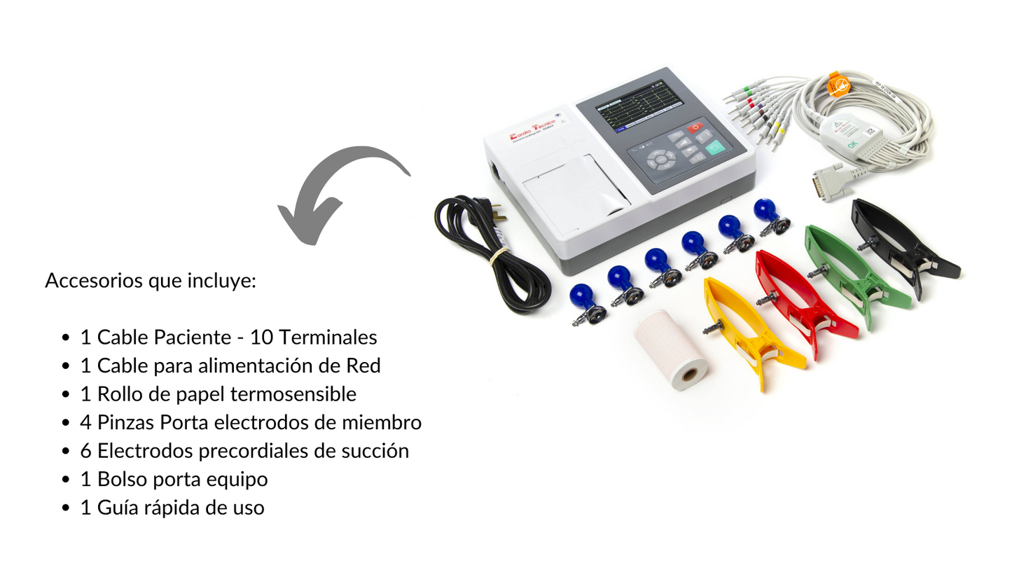 Electrocardiógrafo Cardiotécnica Rg603 3 Canales