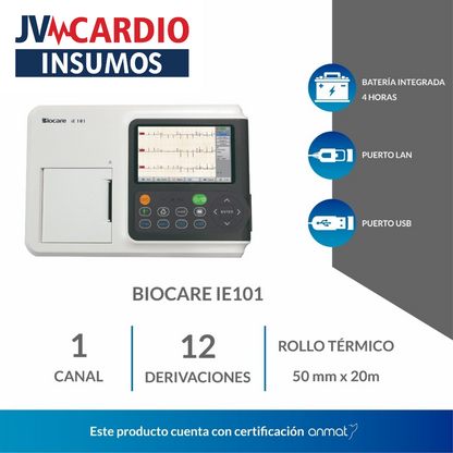 Electrocardiografo Biocare iE101 12 Derivaciones 1 Canal