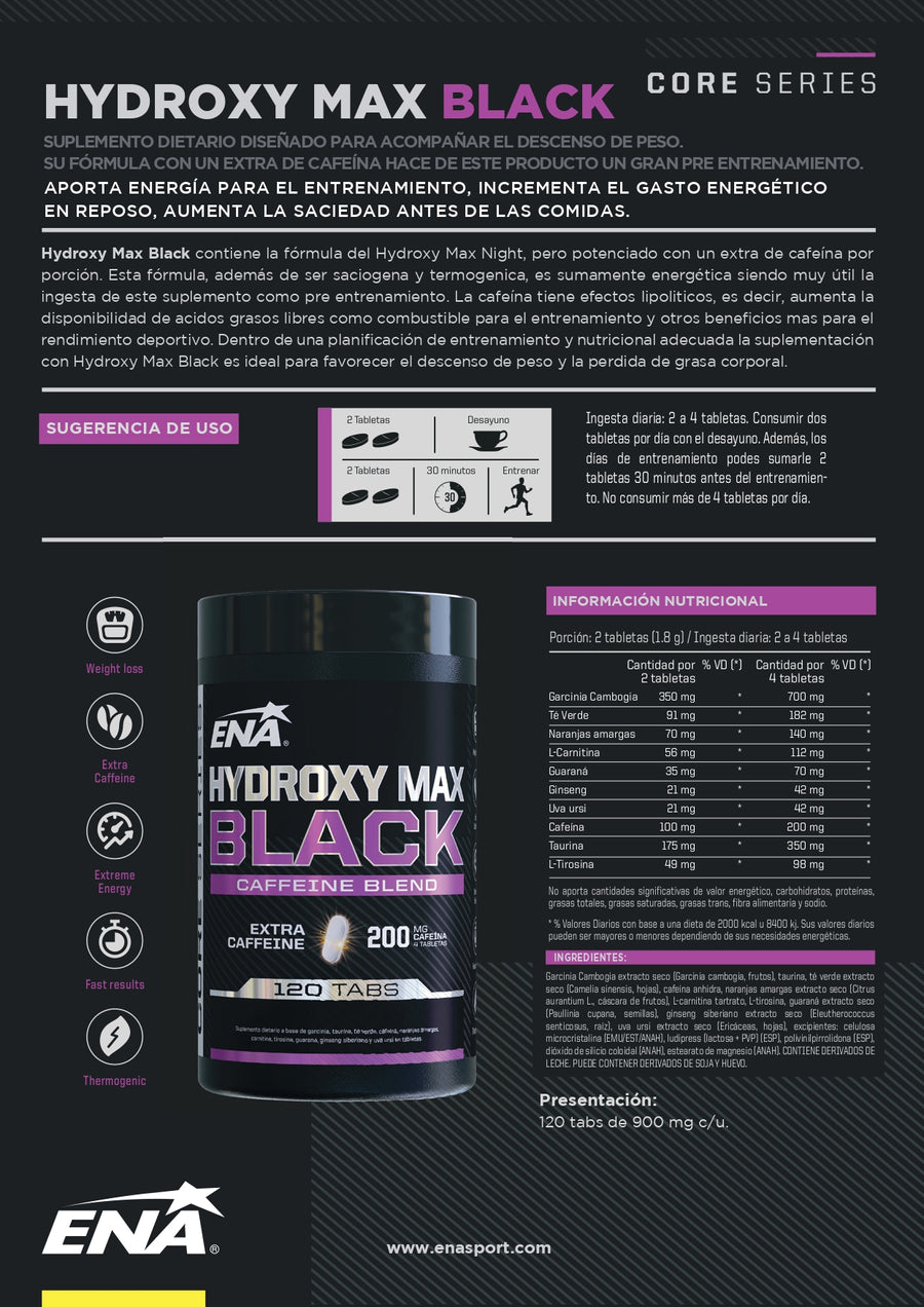 Hydroxy Max Black Ena Sport