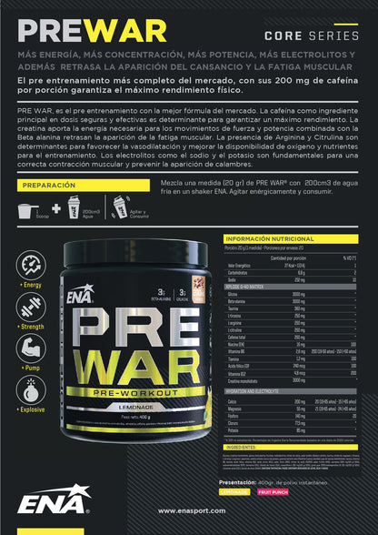 Pre War Ena Sport Pre Entrenamiento