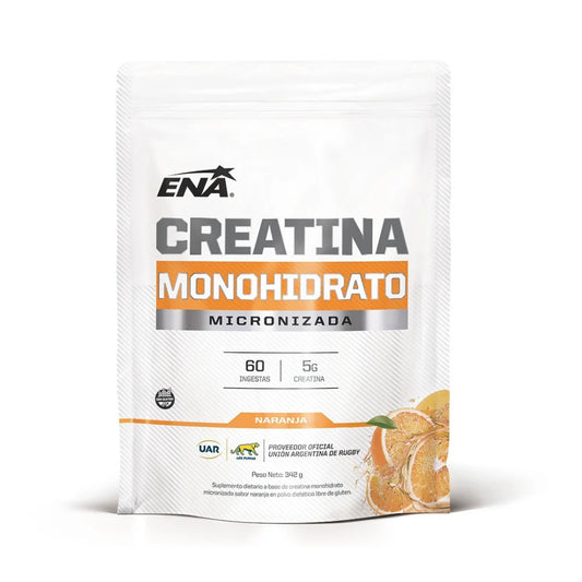 Creatina Monohidrato Micronizada Ena Sport x 342 Gr Naranja