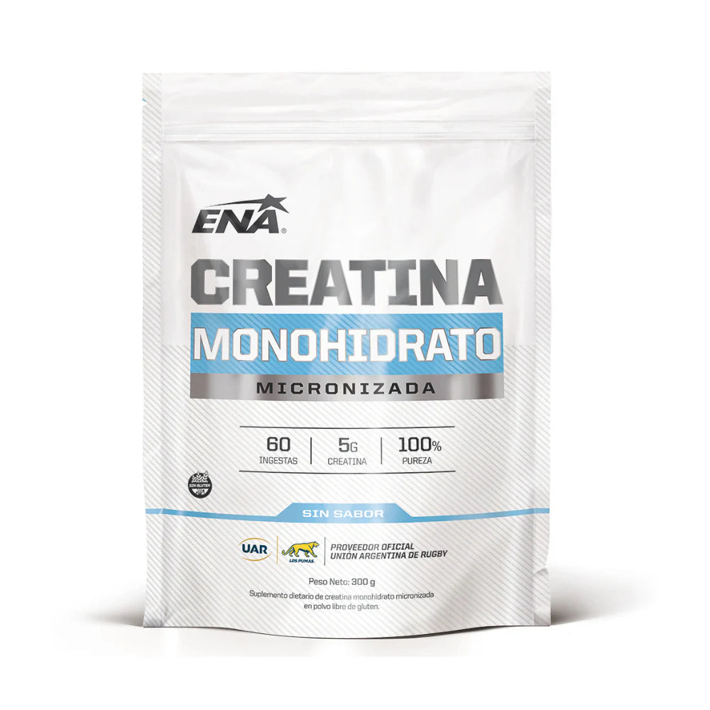 Creatina Monohidrato Micronizada Ena Sport x 300 Gr Neutro