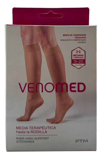 Medias De Compresión Terapéuticas 15-20 Rodilla Venomed 21RP