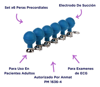 Juego De Peras Precordiales Adulto X6