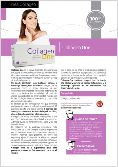 Collagen One By Lappiel Colágeno Hidrolizado x30 Sobres