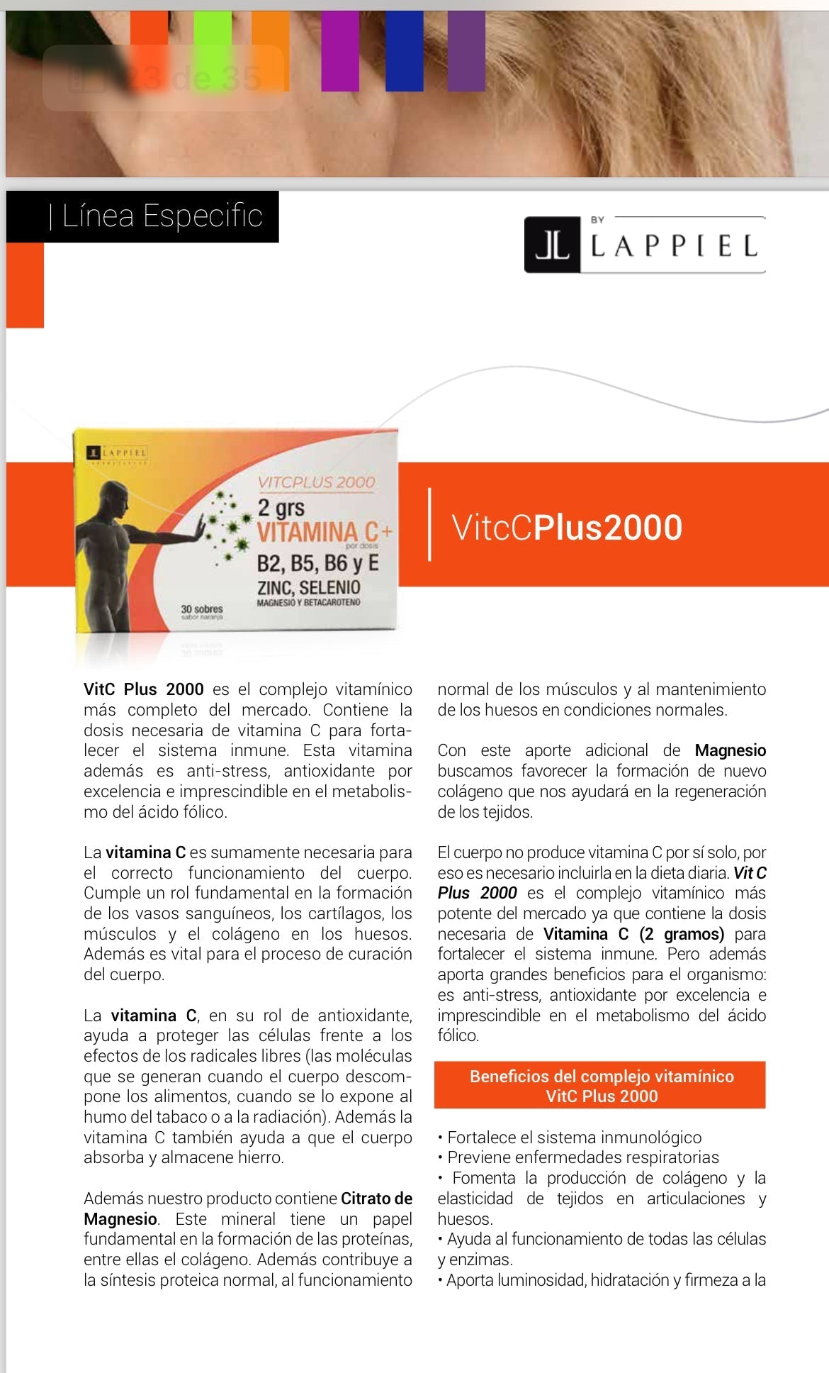 VitC Plus 2000 By Lappiel x30 Sobres