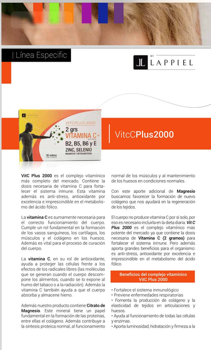 VitC Plus 2000 By Lappiel x30 Sobres