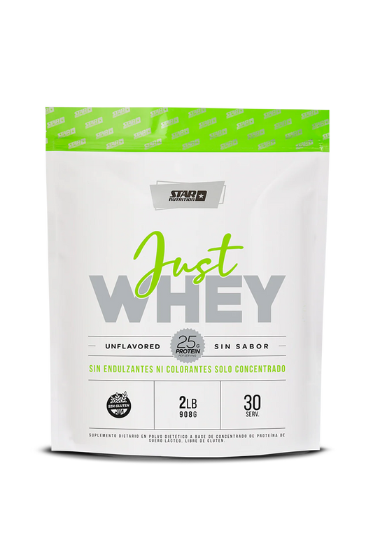 Just Whey Protein Star Nutrition Doypack Sin Sabor 2 Lb (908 Gr)