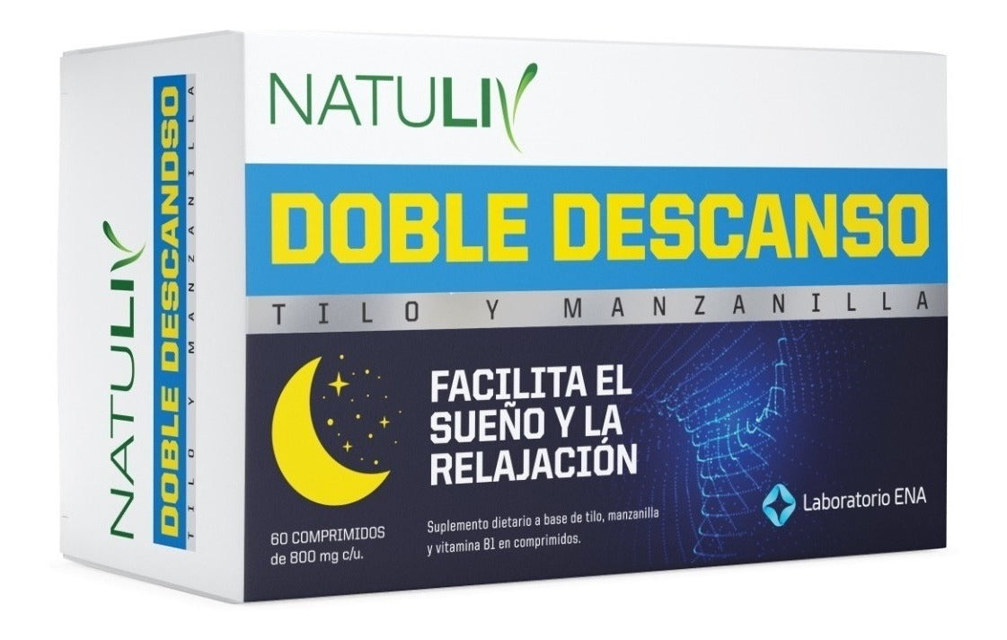 Natuliv Doble Descanso Tilo y Manzanilla 60 Comprimidos