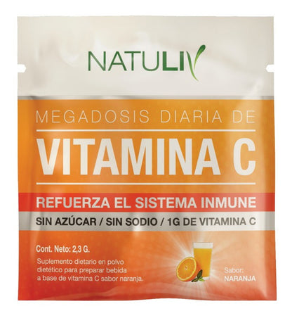 Natuliv Vitamina C X15 Sobres Sin Azucar Sin Sodio