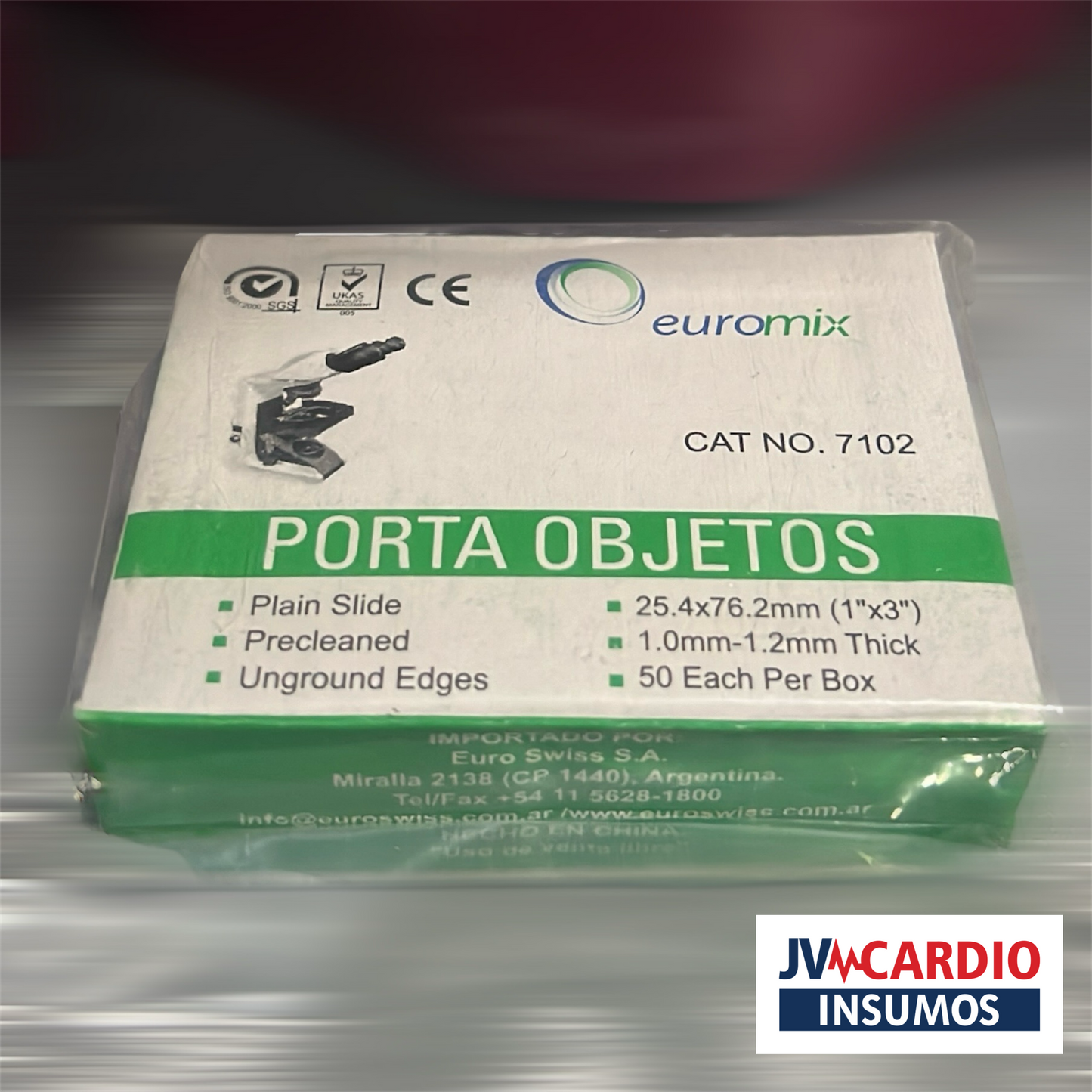 Portaobjetos Euromix Borde Natural X 50 Unidades