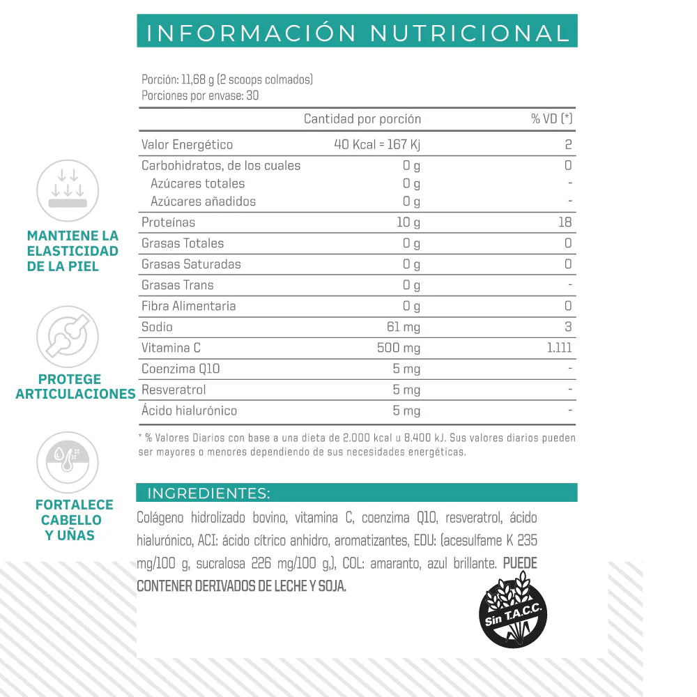 TrueMade Pure Collagen Ena Sin Sabor 0.76 Lb (345 Gr)