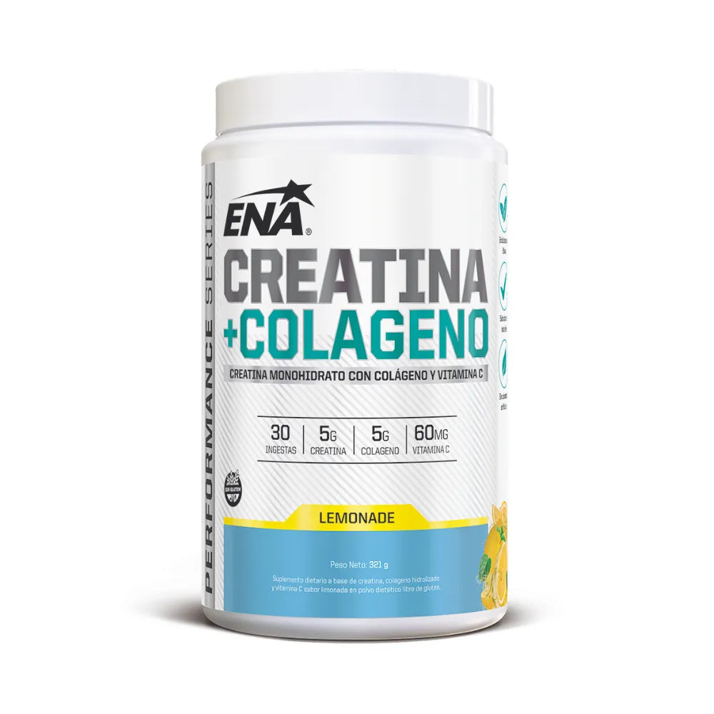 Creatina + Colágeno Ena Sport x 321 Gr Limonada