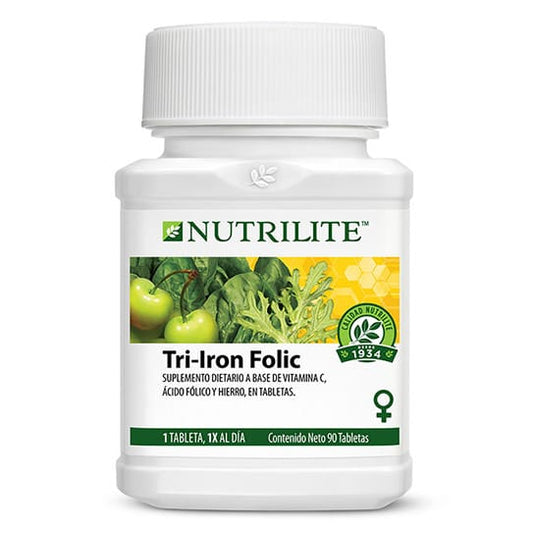 Nutrilite Tri Iron Folic - Combina Hierro Y Vitamina C x 90 Tabletas