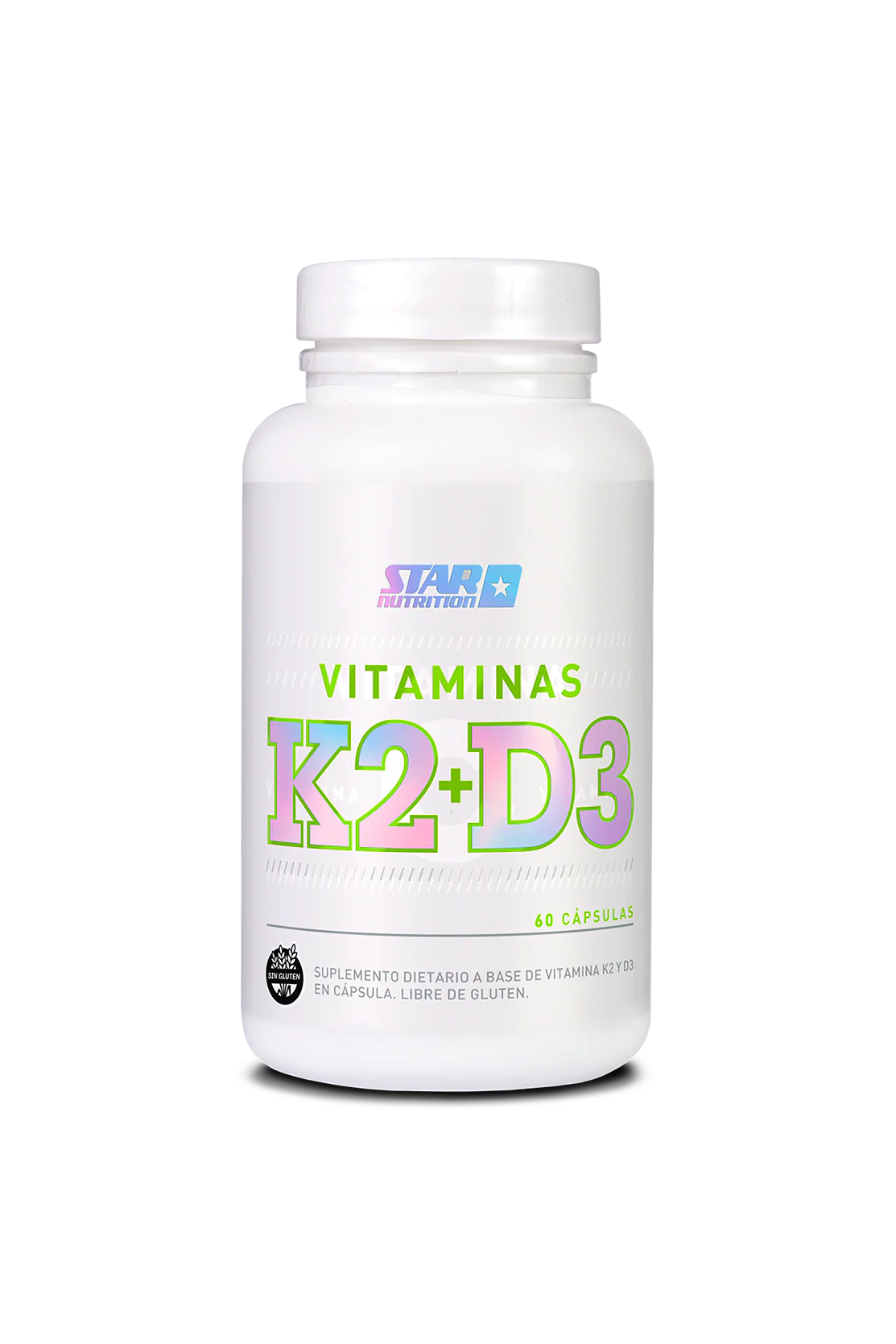 Vitaminas K2+D3 Star Nutrition x 60 Cápsulas