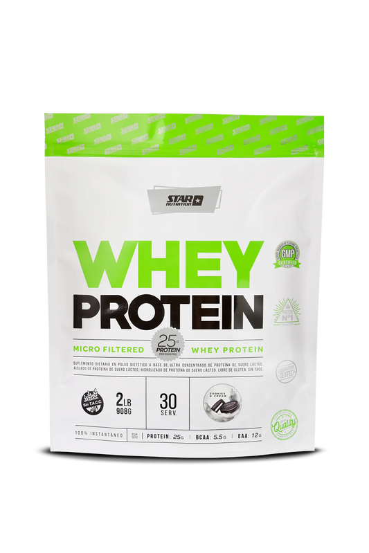 Whey Protein Star Nutrition Doypack Cookies & Cream 2 Lb (908 Gr)