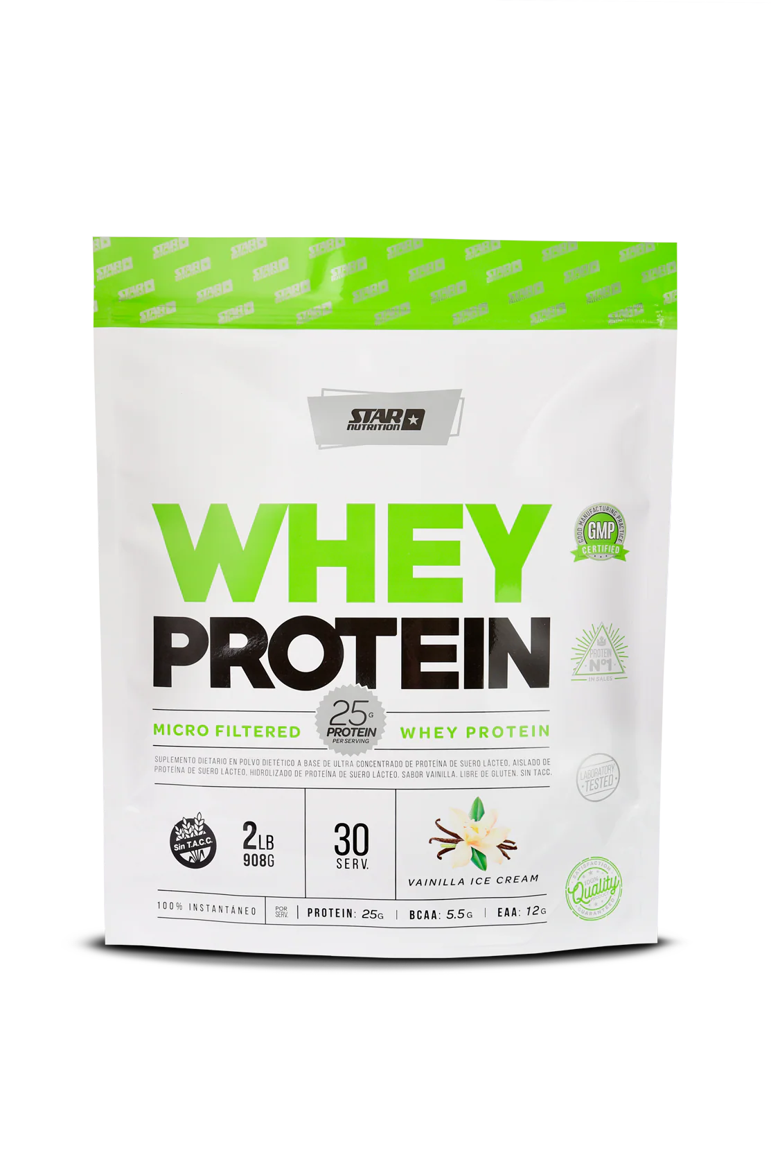 Whey Protein Star Nutrition Doypack Vainilla 2 Lb (908 Gr)