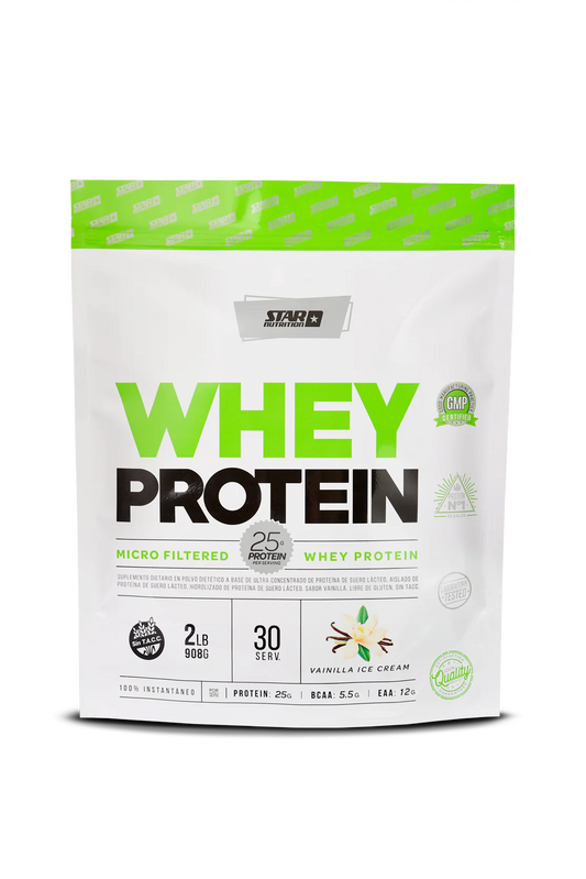 Whey Protein Star Nutrition Doypack Vainilla 2 Lb (908 Gr)