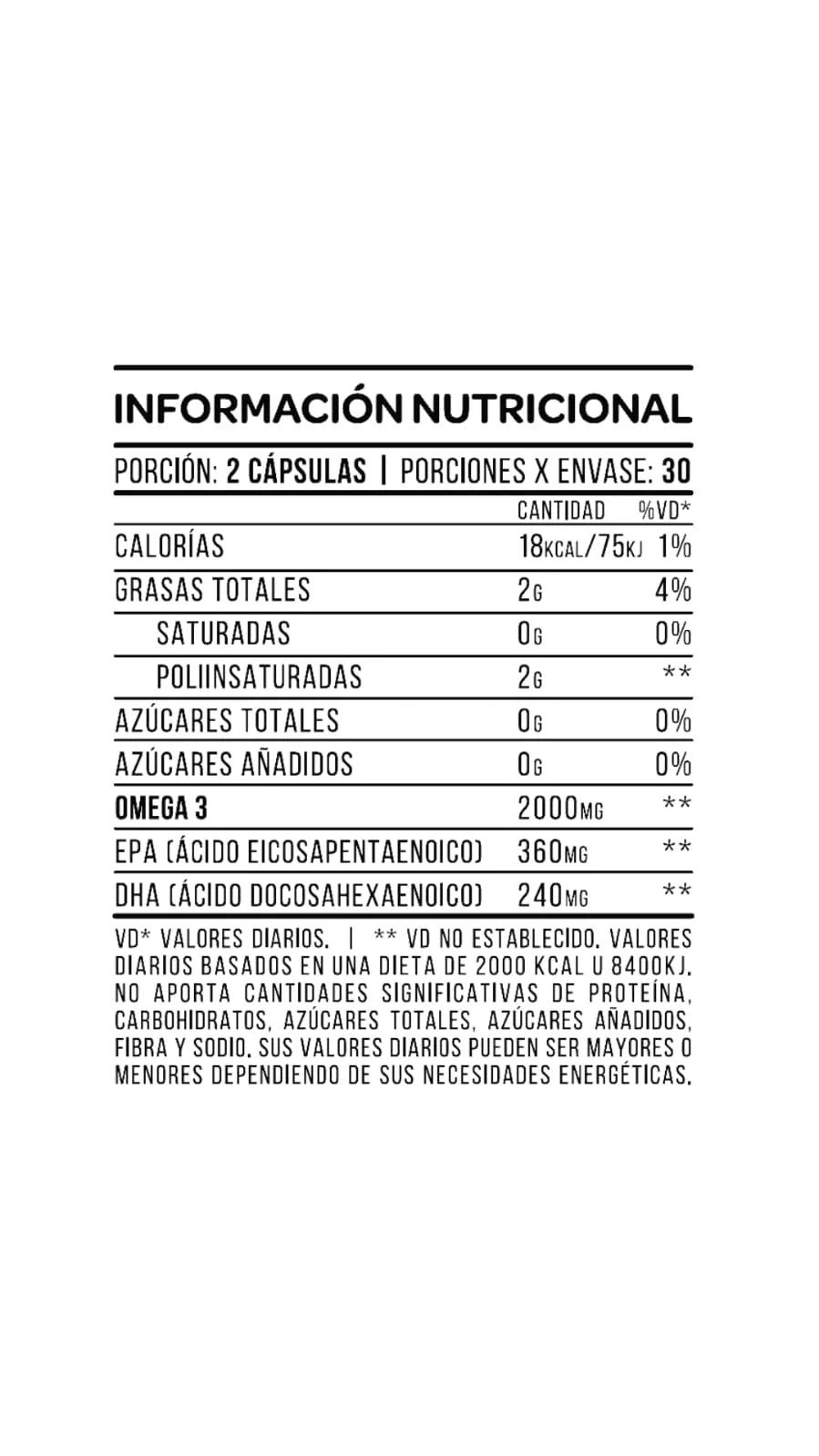 Omega 3 Fish Oil Star Nutrition x 60 Cápsulas