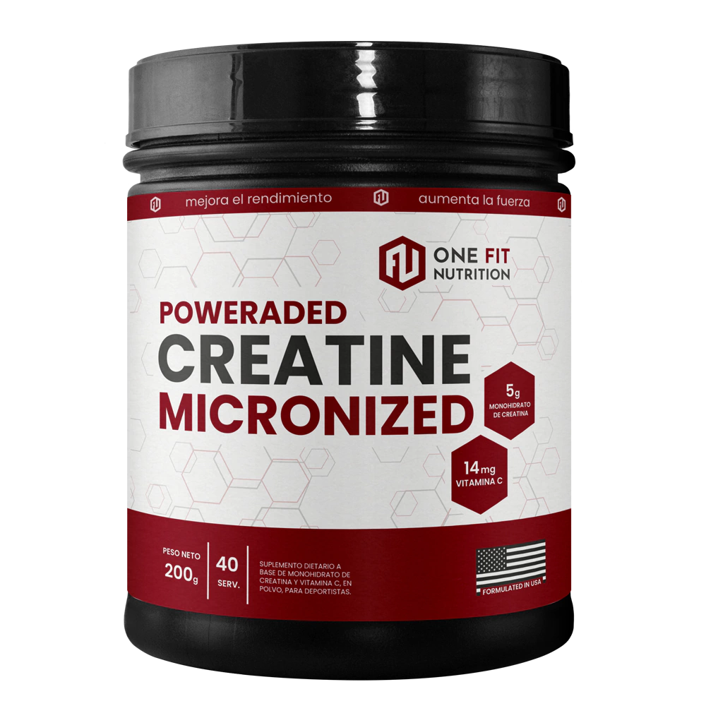 Creatina Monohidrato Micronizada One Fit 200 Gr Sin Sabor