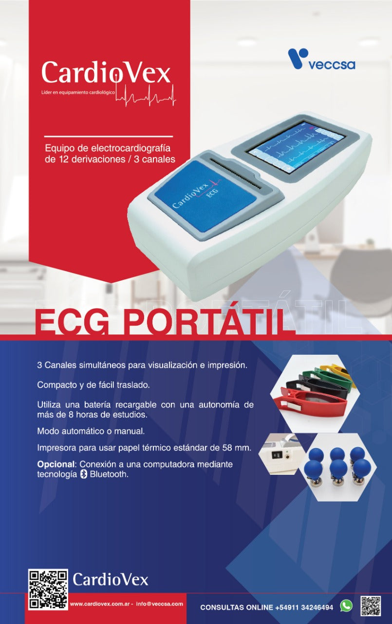 Ecg Portatil Cardiovex