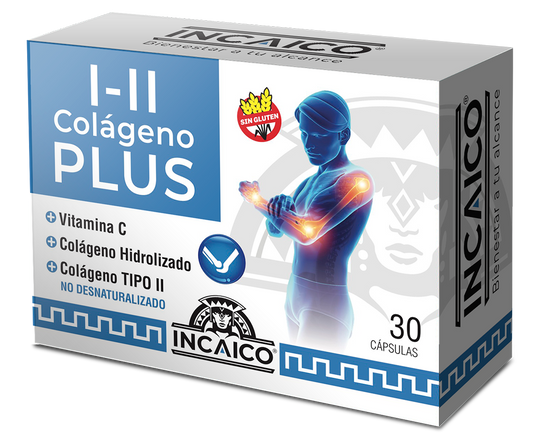 Colágeno Salutaris Plus Hidrolizado + Vit C + Colageno Tipo I + Tipo 2 x 30 Caps