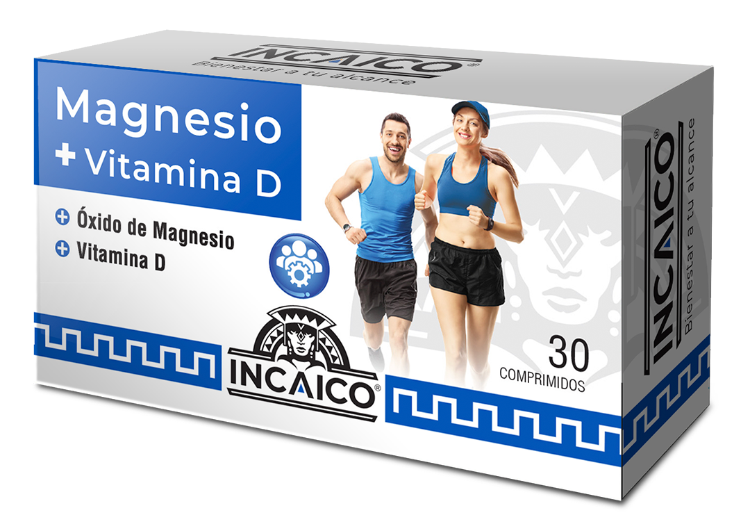 Magnesio + Vitamina D Incaico x 30 Comp