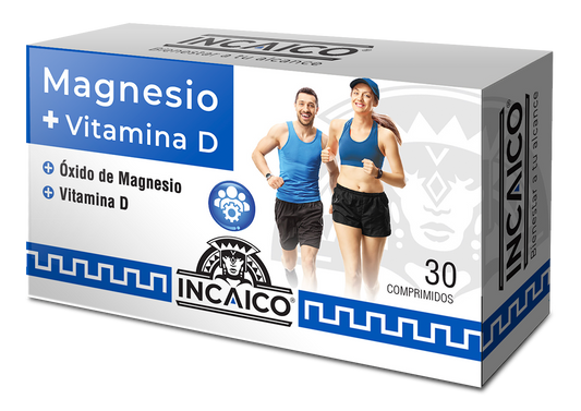 Magnesio + Vitamina D Incaico x 30 Comp
