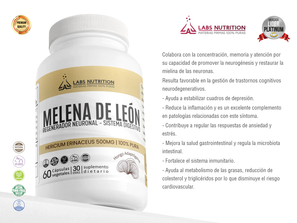 Melena de León Labs Nutrition x 60 Cápsulas