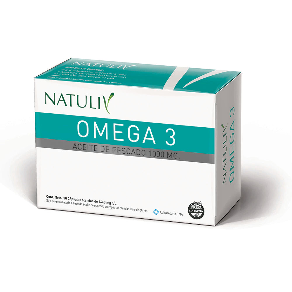 Natuliv Omega 3 Aceite de Pescado 1000 mg X 30 Cápsulas
