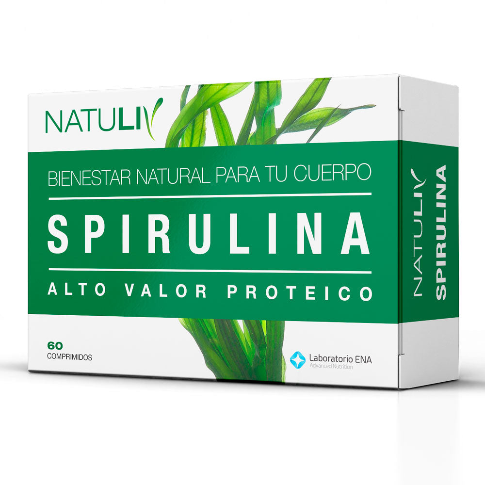 Natuliv Spirulina Alto Valor Proteico X 60 Comp