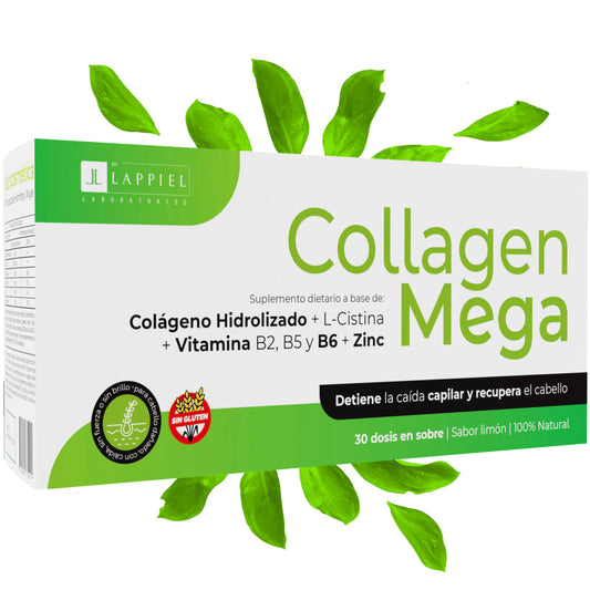 Collagen Mega By Lappiel Colágeno Pelo y Uñas x30 Sobres